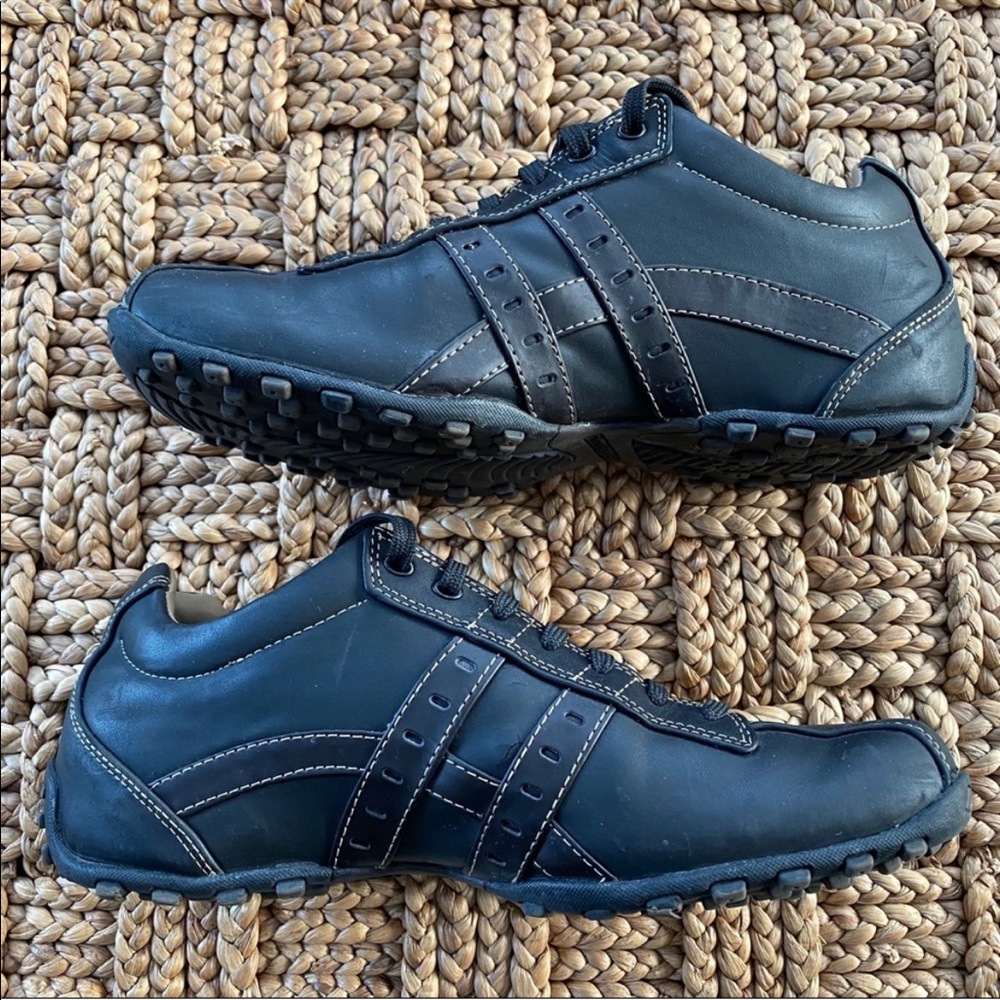 mens leather tennis shoes